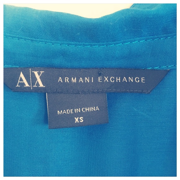 Armani Exchange Blue Tank Sleeveless Top - Picture 3 of 7